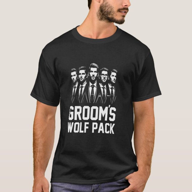 Camiseta Padrinho do Wolf Pack Despedida de Solteiro Padrin (Frente)