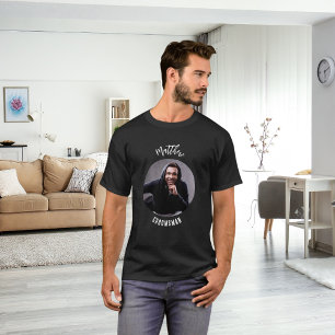 Camiseta Padrinho foto preto e branco despedida de solteiro