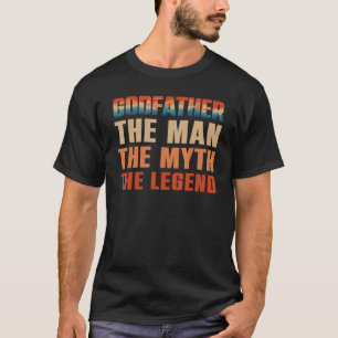 Camiseta Padrinho O Homem O Mito Os Homens Da Lenda