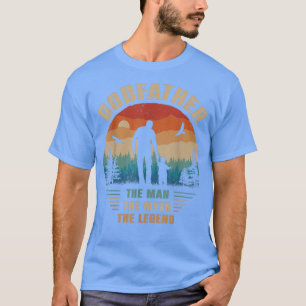 Camiseta Padrinho O Homem O Mito Os Homens Da Lenda