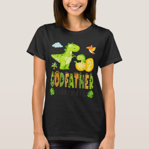 Camiseta Padrinho Saurus T-Rex Dinossauro Dia dos Pais Comb