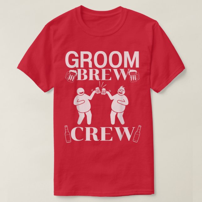 Camiseta Padrinhos de casamento da Equipe do Solteiro de Pa (Frente do Design)