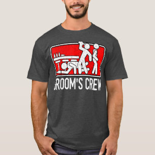 Camiseta Padrinhos de casamento da tripulação do Groom Casa