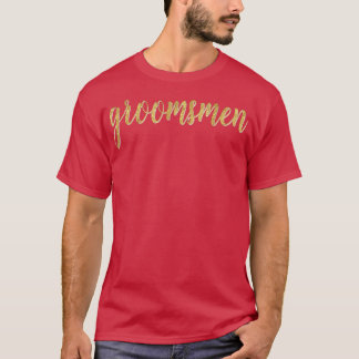 Camiseta Padrinhos de casamento Script Bridal Casamento Noi