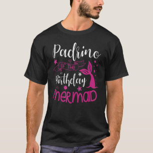Camiseta Padrino Da Celebra Do Bday Do Partido Da Sereia De
