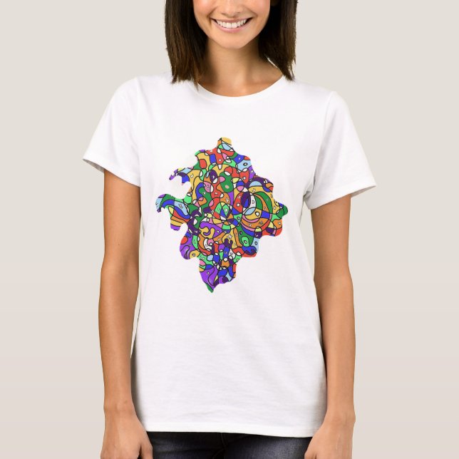 Camiseta Padrões Abstratos (Frente)