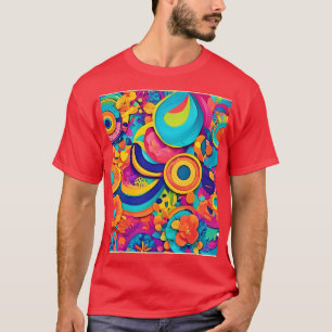 Camiseta Padrões Concentrados Coloridos
