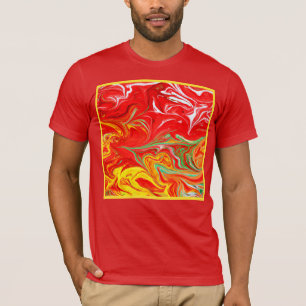 Camiseta Padrões de cores quentes Comprar de arte agora