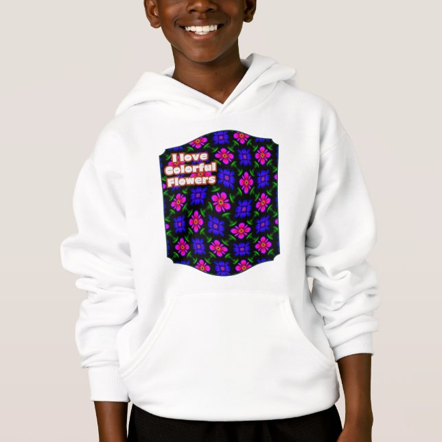 Camiseta Padrões de flores rosa adoráveis (Frente)