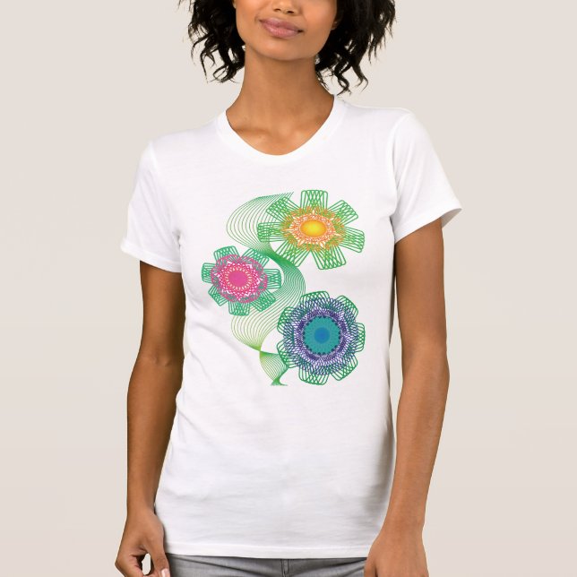 Camiseta Padrões de Formas e Linhas da Natureza (Frente)