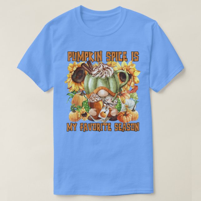 Camiseta Padrões De Girassol Para O Outono Engraçado Graças (Frente do Design)