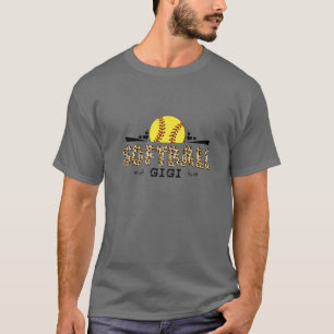 Camiseta Padrões De Leopardo Gigi De Softball