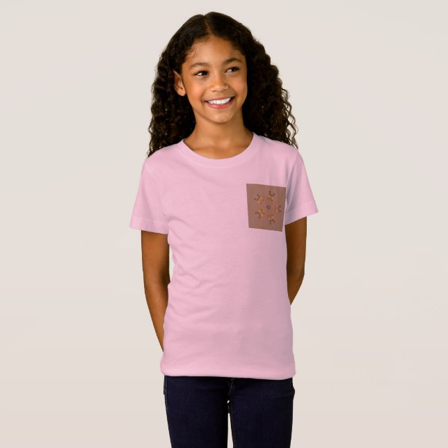 Camiseta Padrões de Ovos de Ouro Amarelo - Beige Russo (Frente Completa)
