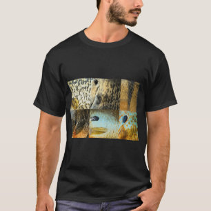 Camiseta Padrões de Pele de Panfish (Natural) Múltiplos