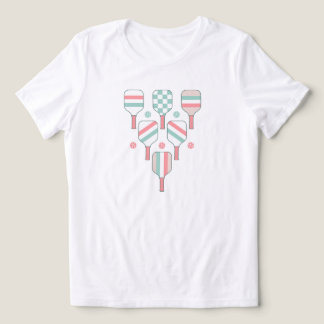 Camiseta Padrões de Raquetes de Pickleball