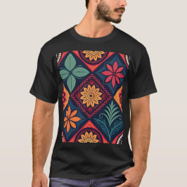 Camiseta Padrões mágicos das flores