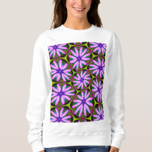 Camiseta Padrões Margueritas Roxos