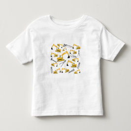 Camiseta Padrões para Construção de Escavador e Ferramentas