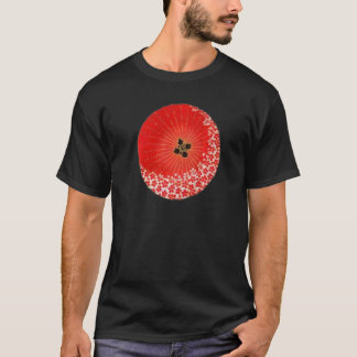 Camiseta Padrões Tradicionais Japoneses Cerejeiras Guarda-C