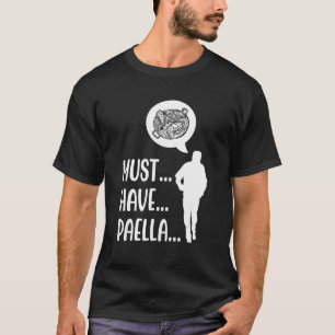 Camiseta Paella Comida Paella Zombie Comida Humor Paella Li