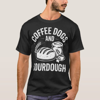 Camiseta Pães de Café Azedos Cachorros Padaria Divertida