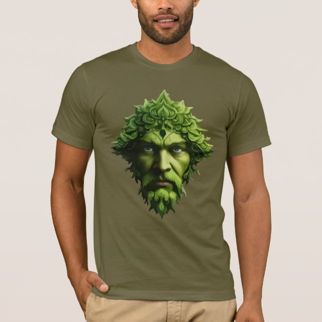 Camiseta Pagan Celtic Contemporâneo Greenman (Frente)