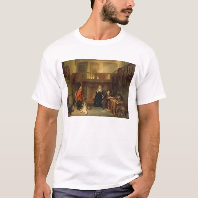 Camiseta Pagando o Tithe (óleo no painel) (Frente)