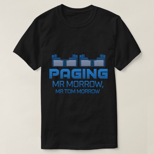 Camiseta Pagando Sr. Morrow (Frente do Design)