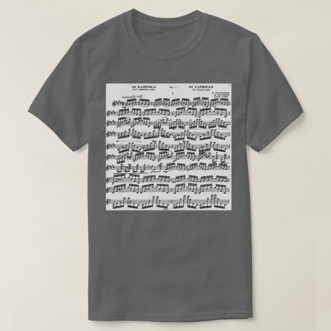 Camiseta Paganini Caprice I (Frente do Design)