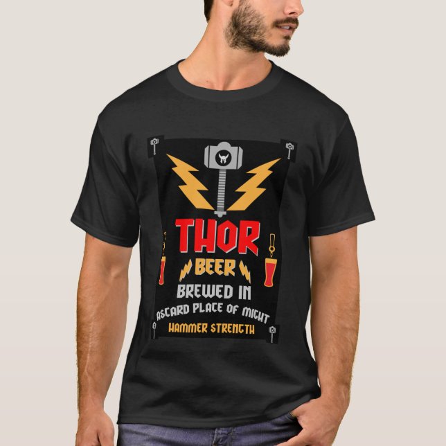 Camiseta Paganismo Germânico Thor Beer (Frente)