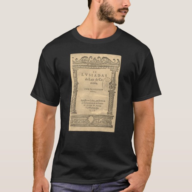 Camiseta Página de título de Os Lusíadas - 1572 ed (Frente)