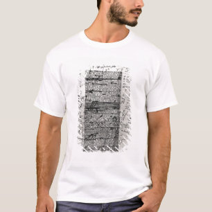 Camiseta Página de um dos trabalhos do Balzac
