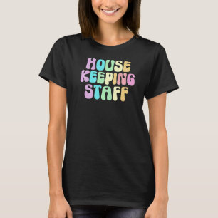 Camiseta Página inicial C do Maid Limpador de FUNCIONARIOS