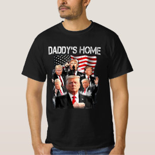 Camiseta Página inicial do Pai American Flag Trump 2024