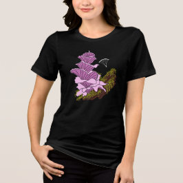 Camiseta Pagoda Mushroom Rosa-Rosa-Cinzento