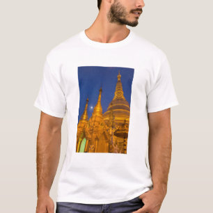Camiseta Pagode Shwedagon à noite, Myanmar