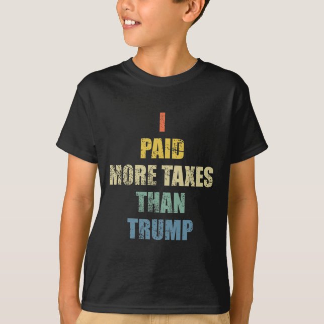 Camiseta Paguei Mais Impostos de Renda do que o Presidente  (Frente)
