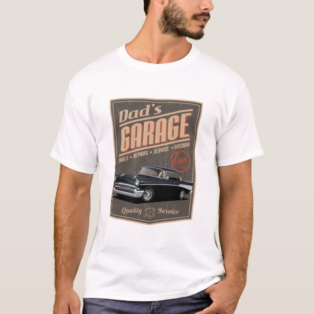 Camiseta Pai 1957 Garagem (Frente)