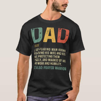 Camiseta Pai 1 de Definição de Pai Cristão