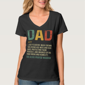 Camiseta Pai 1 de Definição de Pai Cristão
