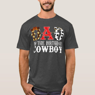 Camiseta Pai 1rua, Primeiro Aniversário, Cowboy Ocidental R