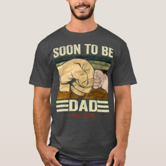 Camiseta Pai 2020 - Presente Do Novo papai Vintage Em Breve