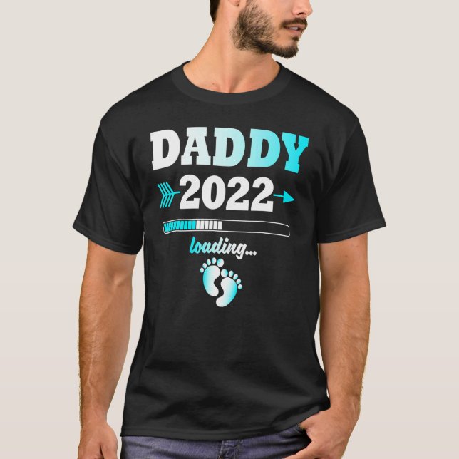 Camiseta Pai 2022 Carregando os filhos da mãe esperados (Frente)
