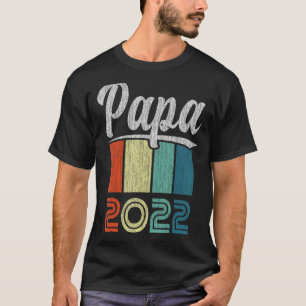 Camiseta Pai 2022 Novo papai 2022 Nascimento Retro