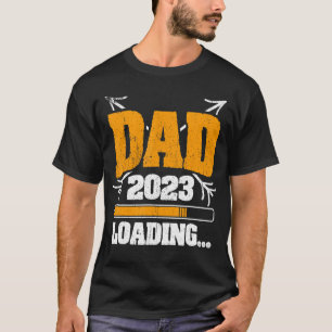 Camiseta Pai 2023 das Meninas Carregando Gravidez Dia dos P