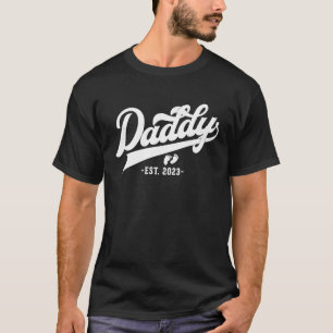 Camiseta Pai 2023 gravidez Esperando bebê pela primeira vez