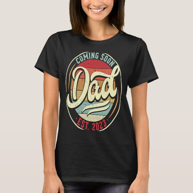 Camiseta Pai 2023, pai novo da gravidez (Frente)