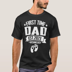 Camiseta Pai 2023 Papa Pai Pela Primeira Vez Para Novo Avô