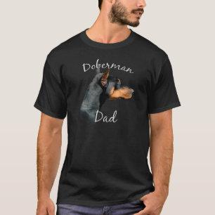 Camiseta Pai 2 do Pinscher do Doberman (preto)
