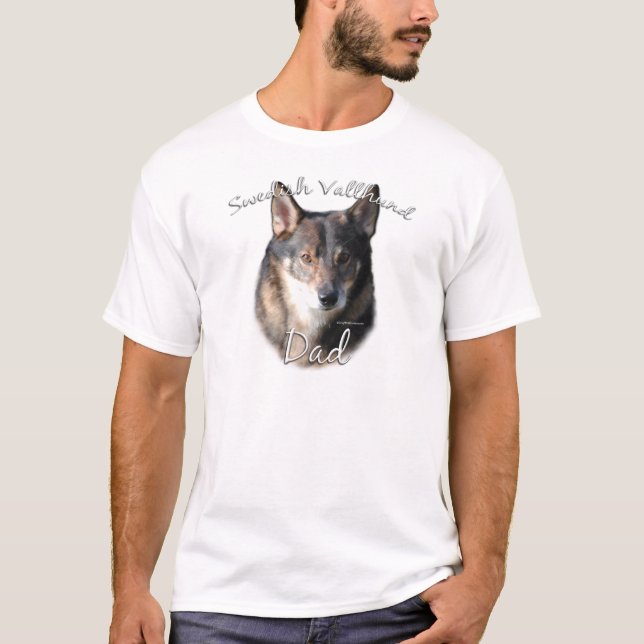Camiseta Pai 2 do Vallhund sueco (Frente)